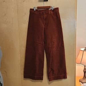 GAP High Rise Wide Leg Corduroy Pants